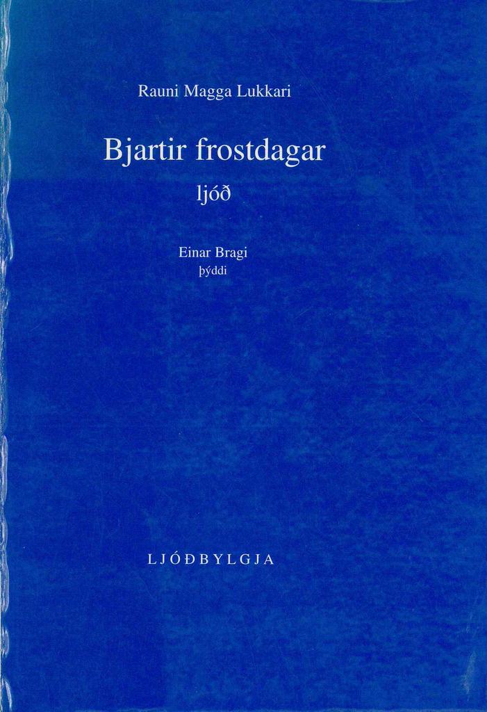 Bjartir frostdagar: ljóð
