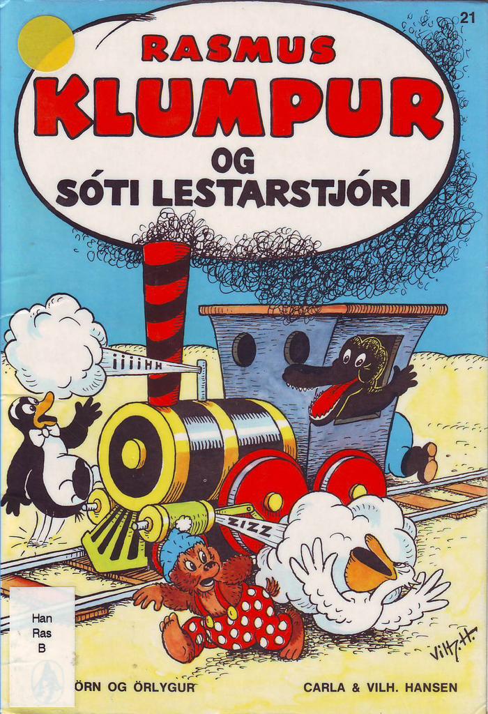 Rasmus klumpur og Sóti lestarstjóri (Rasmus klumpur Meets the Train Conductor)