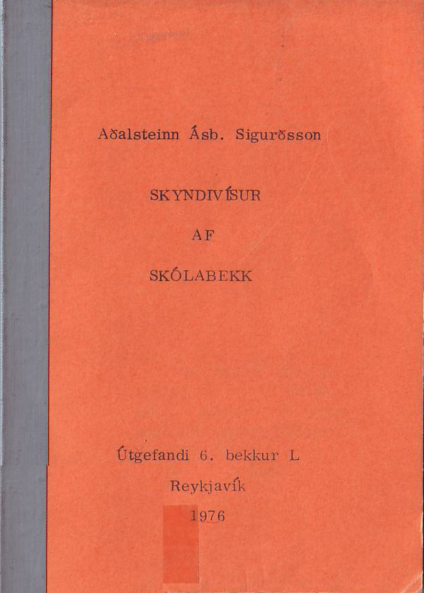 Skyndivísur af skólabekk (Instant Poems from the Classroom)